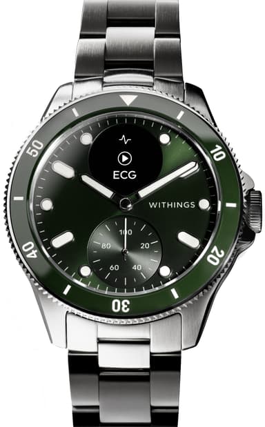 Withings ScanWatch Nova hybridikello 42 mm (vihreä)