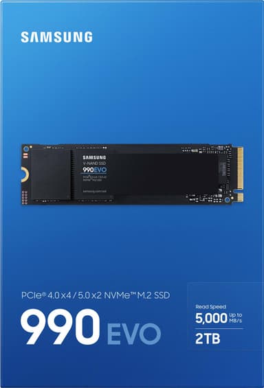 Samsung 990 EVO M.2 SSD-muisti (2 TB)
