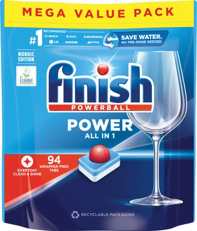 Finish All In One Powerball konetiskitabletit 94 kpl 3075671