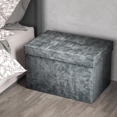 Taitettava Jakkara Penkki 49x30x30cm (harmaa)