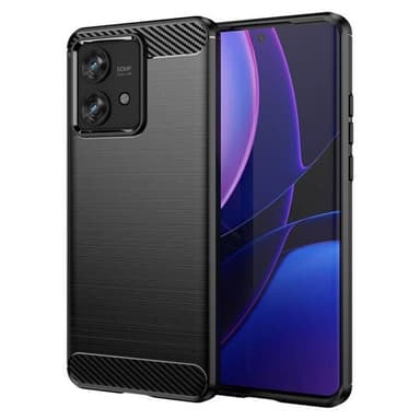 Harjattu TPU kuori Motorola Edge 40 Neo - Musta