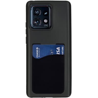 Silikonikuori korttitelineellä Motorola Edge 40 Pro - Musta