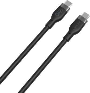 Hyper HyperJuice USB-C to USB-C latauskaapeli 1 m (musta)