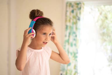 JVC KD9 langattomat on-ear kuulokkeet (pinkki)