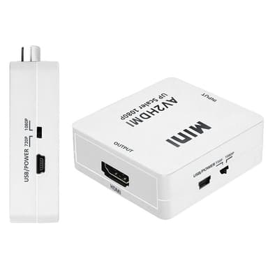 Mini komposiitti RCA CVBS AV - Full HD 1080P HDMI-muunnin sovitin