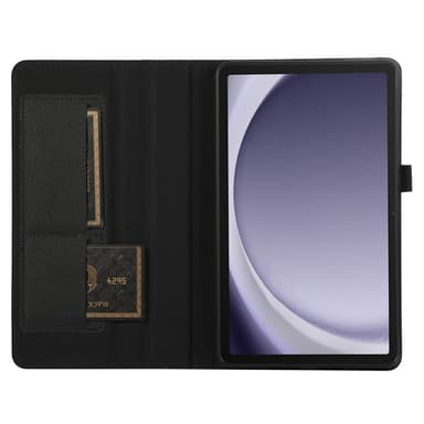 Samsung Galaxy Tab A9 -tablettikotelon kansi kangasrakenne - musta