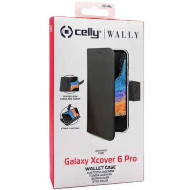 Lompakkokotelo Galaxy Xcover6 Pro musta