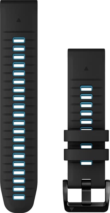 Garmin 22 mm QuickFit Silicone kelloranneke (musta/sininen)