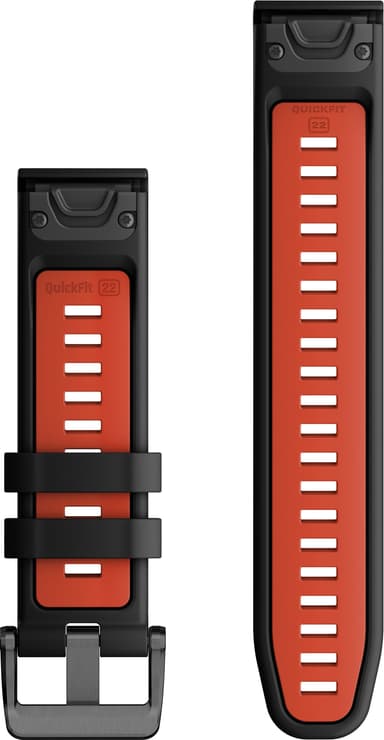 Garmin 22 mm QuickFit Silicone kelloranneke (punainen)