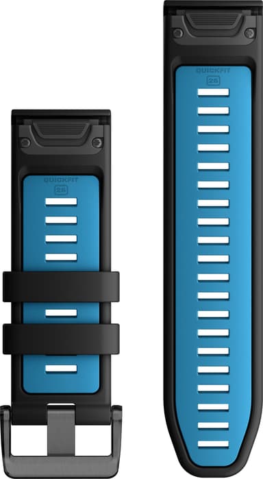 Garmin 26 mm QuickFit Silicone kelloranneke (musta/sininen)