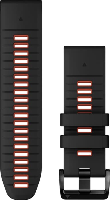 Garmin 26 mm QuickFit Silicone kelloranneke (musta/punainen)