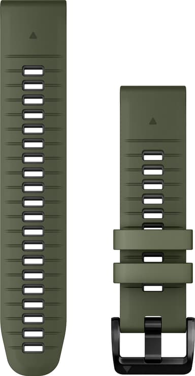 Garmin 22 mm QuickFit Silicone kelloranneke (vihreä/harmaa)