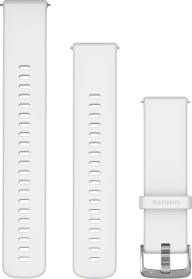 Garmin 22 mm Quick Release Silicone kelloranneke (valkoinen)