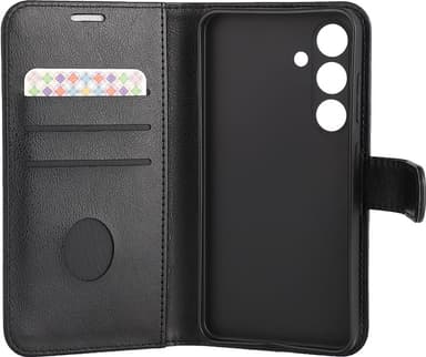 Radicover Flipcase Samsung Galaxy S24 lompakkokotelo (musta)