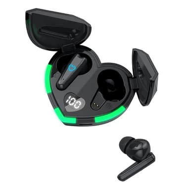 Bluetooth 5.3 In-Ear kuulokkeet + sydänlatauskotelo - Sininen
