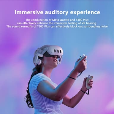 Meta Quest 3 VR otsapanta etusuojat kuulosuojaimet