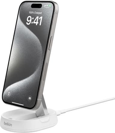 Belkin BoostCharge Pro Qi2 15 W magneettinen monikäyttölaturi (musta)