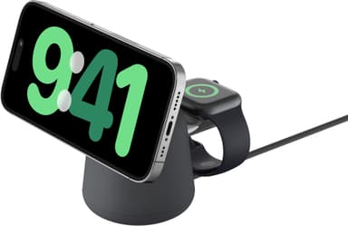 Belkin BoostCharge Pro 2in1 MagSafe 15 W langaton laturi (musta)