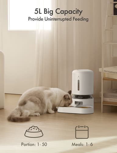 Petlibro Granary Wifi Dual kissan ruokinta-automaatti (valkoinen)