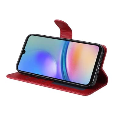 SKALO Samsung A05s 4G PU-nahkainen Lompakkokotelo - Punainen