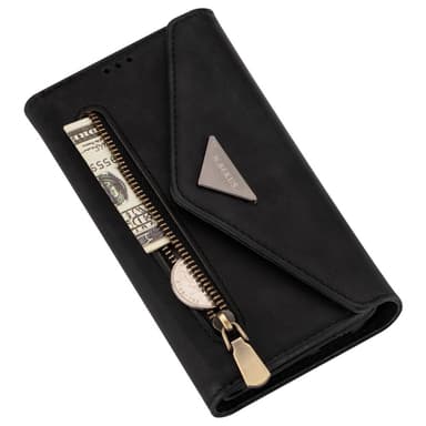 SKALO Samsung S24 Evelope Clutch 8-Lokeroa - Musta