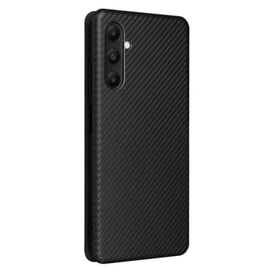 SKALO Samsung A05s 4G Carbon Fiber Lompakkokotelo - Musta