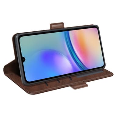 SKALO Samsung A05s 4G Premium Wallet Lompakkokotelo - Ruskea