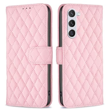 SKALO Samsung S24 BINFEN COLOR Tikattu Lompakko - Pinkki