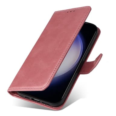 SKALO Samsung S24+ PU-nahkainen Lompakkokotelo - Pinkki