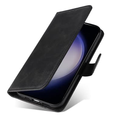 SKALO Samsung S24 PU-nahkainen Lompakkokotelo - Musta