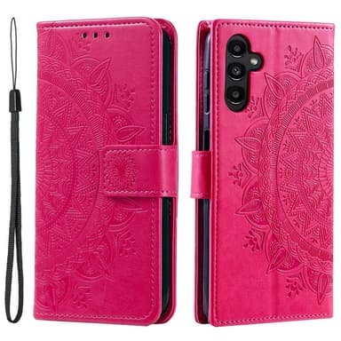 SKALO Samsung S24 Mandala lompakkokotelo - Cerise