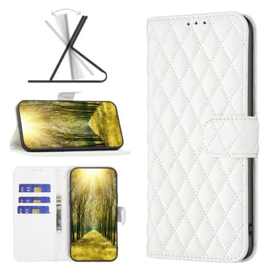 SKALO Samsung A05s 4G BINFEN COLOR Tikattu Lompakko - Valkoinen