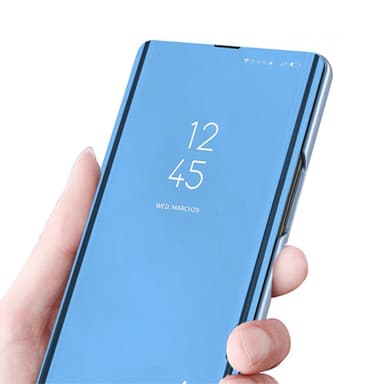 SKALO Samsung S24 Clear View Mirror Lompakko - Hopea