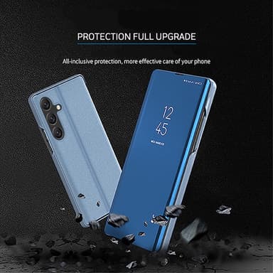 SKALO Samsung A05s 4G Clear View Mirror Lompakko - Ruusukulta
