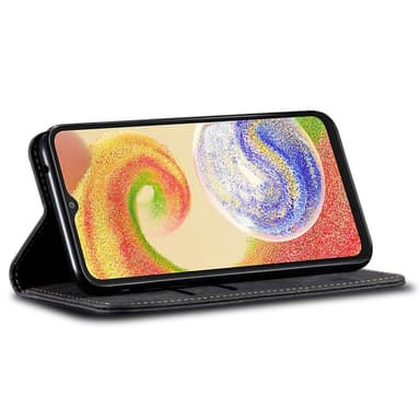 SKALO Samsung S24 Jeans Lompakkokotelo - Musta