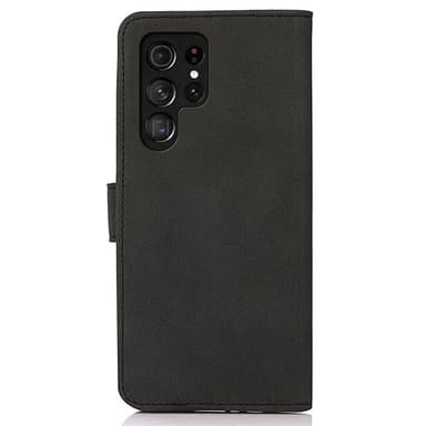 SKALO Samsung S24 Ultra KHAZNEH Lompakkokotelo PU-nahasta - Musta