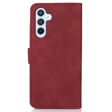 SKALO Samsung S24 KHAZNEH Lompakkokotelo PU-nahasta - Punainen