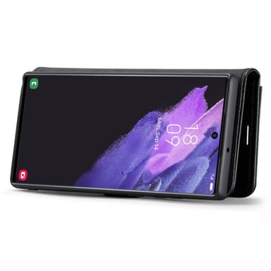 DG MING Samsung S24 Ultra 2-in-1 magneetti lompakkokotelo - Musta