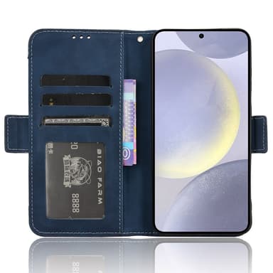 SKALO Samsung S24 6-lokeroa Lompakkokotelo - Sininen