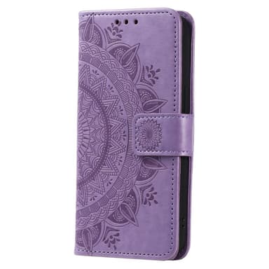 SKALO Samsung S24 Mandala lompakkokotelo - Violetti