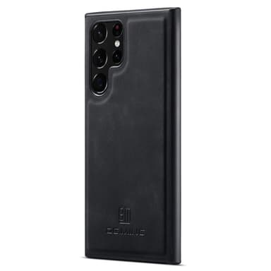 DG.MING Samsung S24 Ultra Premium PU-nahka Hybridi Suojakuori - Musta