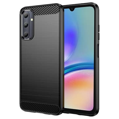 SKALO Samsung A05s 4G Armor Carbon Iskunkestävä TPU suojakuori - Musta