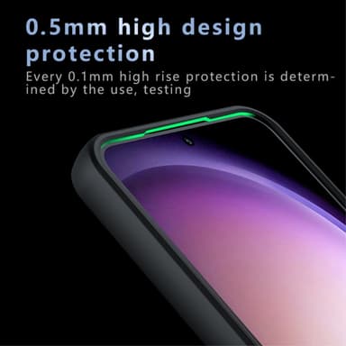 SKALO Samsung S24 Skin-touch hybridikuori - Musta