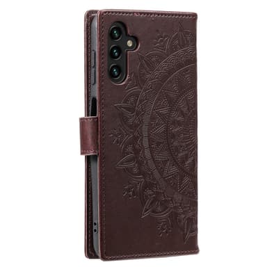 SKALO Samsung A05s 4G Mandala lompakkokotelo - Ruskea