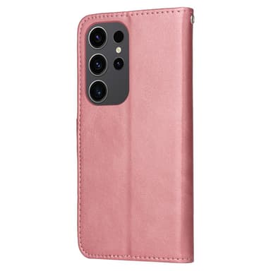 SKALO Samsung S24 Ultra PU-nahkainen Lompakkokotelo - Pinkki