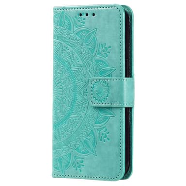 SKALO Samsung A05s 4G Mandala lompakkokotelo - Turkoosi