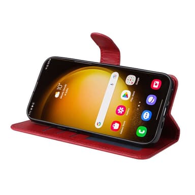 SKALO Samsung S24 Ultra PU-nahkainen Lompakkokotelo - Punainen