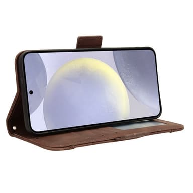 SKALO Samsung S24 6-lokeroa Lompakkokotelo - Ruskea