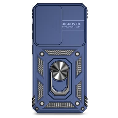 SKALO Samsung S24 Armor hybridi metallirengas kameran liukusäädin - Sininen