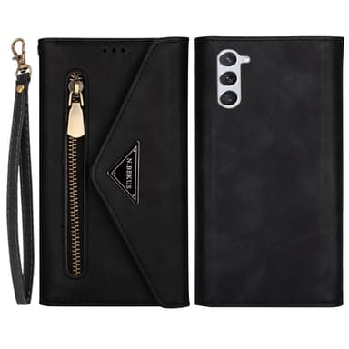 SKALO Samsung S24 Evelope Clutch 8-Lokeroa - Musta